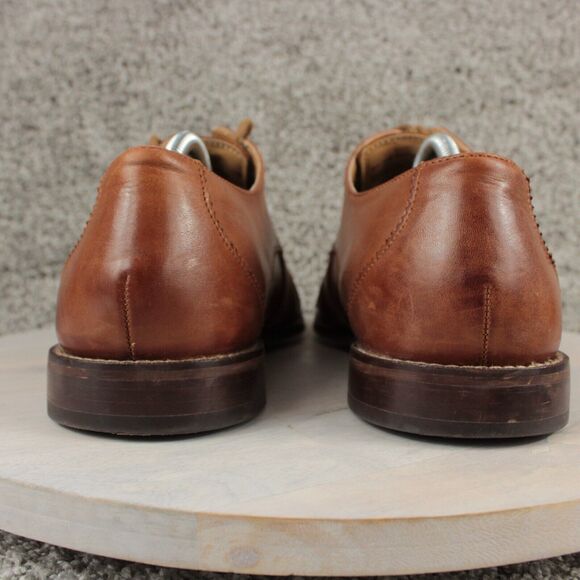 Florsheim Oxford Dress Shoes Mens 10.5D Brown Leather Cap Toe Classic - Picture 4 of 12